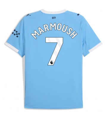 Manchester City Omar Marmoush #7 Hjemmebanetrøje 2025-26 Kortærmet
